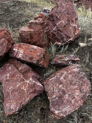 Камни для ландшафтного дизайна красно-фиолетовые 10-60 килограмм купить в Ханты-Мансийске