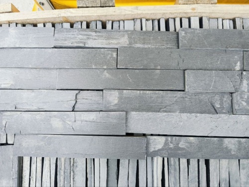 Плитка чёрная из натурального камня фасадная 30 см * 5 см, толщина 7 мм -30 мм купить в Ханты-Мансийске