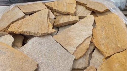 Плитняк златолит жёлтый для цоколя купить в Ханты-Мансийске