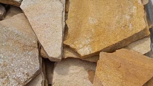 Плитняк златолит жёлтый для цоколя купить в Ханты-Мансийске