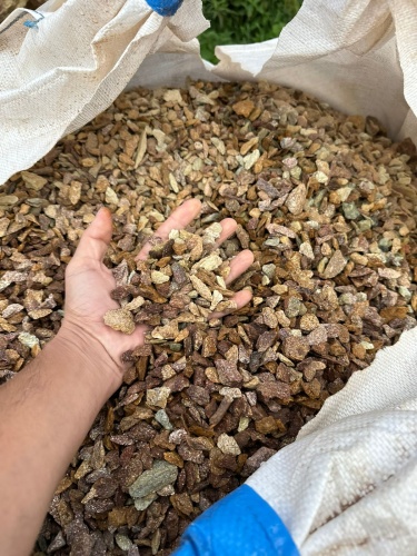 Златолит персиковый декоративная каменная крошка купить в Ханты-Мансийске