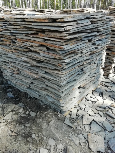 Плитняк златолит Уральский для цоколя, отмостки купить в Ханты-Мансийске