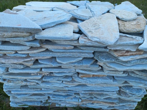 Плитняк златолит зелёный галтованный для цоколя купить в Ханты-Мансийске